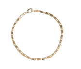 Vergoldetes S-Panzerarmband