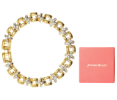 Vergoldetes Kristallarmband