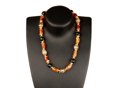 Achat Collier Karneol Onyx