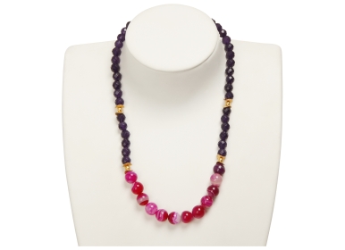 AmethystAchat Collier