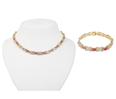 Collier + Armband Metall