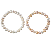 2er Set Armband Zuchtperle