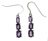 Ohrbrisuren mit Amethyst