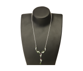 Edelsteincollier aus Silber