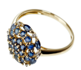 Ring mit Diamant/Saphir