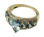 Ring mit London Blue Topasen