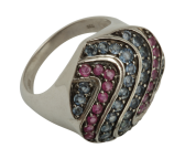 Ring Saphir/Rubin Gr.18