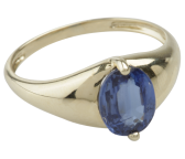 Kyanit-Ring Gelbgold Gr.19