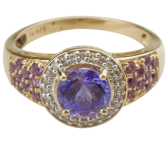 Ring Tansanit/Amethyst Gr.18