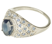 Ring Saphir/Diamant Gr.19