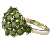 Ring mit Chromdiopsid Gr.18