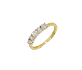 Brillantring 375er Gelbgold