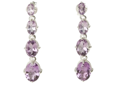 Amethyst Ohrstecker 925