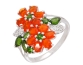 Ring Feueropal/Chromdiopsid