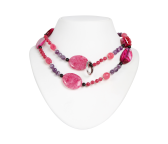 Steinkette Achat, Quarz
