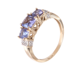 Ring mit AATansanit, Diamanten