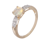 Ring 375GG Äthiopischer Opal