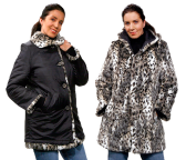 Damen-Wendejacke schwarz