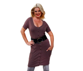 Damen-Longstrickjacke