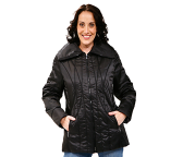Damen-Outdoorjacke, schwarz