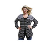 Lange Damen-Strickjacke