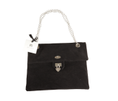 I. HORBACH Veloursleder-Tasche