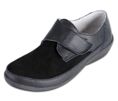 TOPWAY Leder Klettslipper