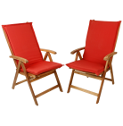 2 Klappsessel mit Auflage
