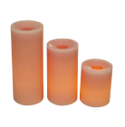 3x flammenlose Duftkerzen