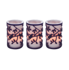 3 flammenlose Kerzen