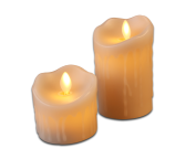 2er Set LED Kerze "Flamme"
