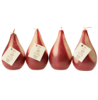 4er Set Kerze Birne