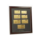 7tlg. Gold EURO Scheine Satz