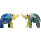 2er Set Onyx Elefant