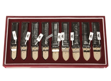 9er Set Uhrenbaender Echtleder