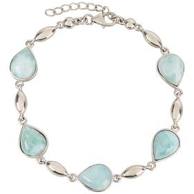 Armband 950 Silber Larimar
