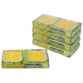 Citronella-Kerze in Alu-Schale 10tlg.