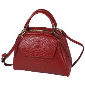 Bags by CG Henkeltasche rot alligator 