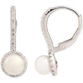 Ohrhänger 925 Sterling Silber Süßw. Zuchtperlen