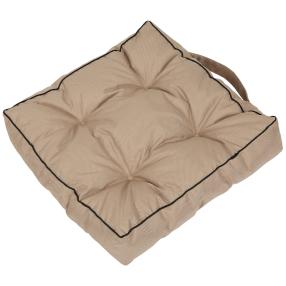 Outdoor Kissen wasserabweisend beige 40x40x6 cm