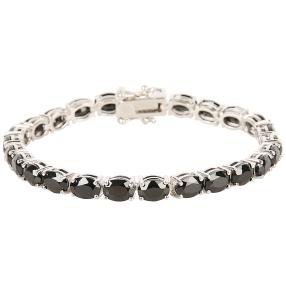Armband 925 Sterling Silber poliert Spinell
