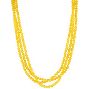 Collier 3-reihig Achat gelb