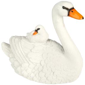 Zauberwelt Schwan HILDE mit Jungtier