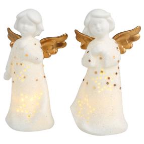 Ceramico LED-Engel, 2er Set