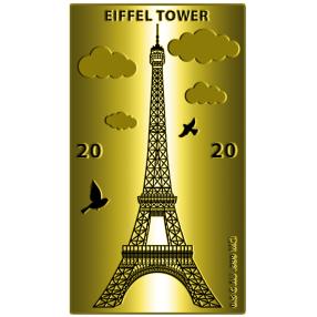 Goldbarren Eiffelturm 2020