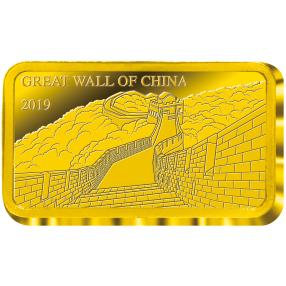Goldbarren Chinesische Mauer 2019