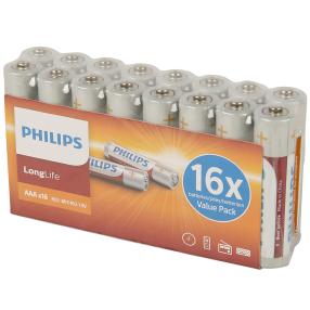 16x PHILIPS Batterien AAA