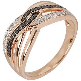Ring 585 Roségold Diamanten