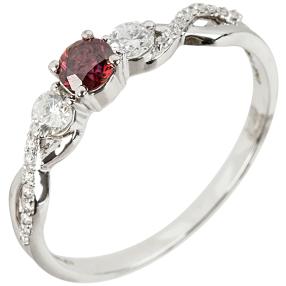 Ring 585 Weißgold Diamant