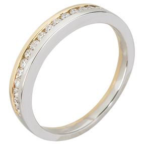 Ring 950 Platin bicolor, Brillanten